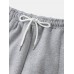 Mens Seam Front Side Ribbon Cotton Casual Drawstring Cuff Pants