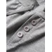 Mens Plain Zipper Pocket Button Fly Drawstring Waist Casual Jogger Pants